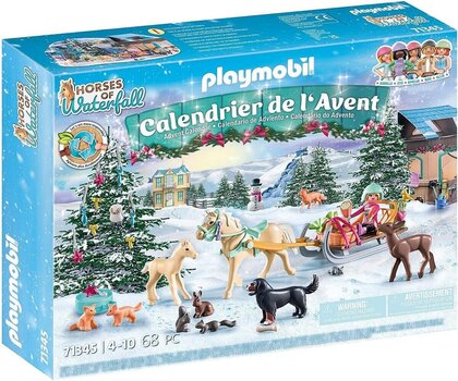 71345 Адвент-календарь PLAYMOBIL® Верховая езда, 68 д. цена и информация | Конструкторы и кубики | 220.lv