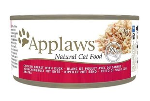 Applaws Cat Tin ar vistu un pīli, 12x(6x70g) cena un informācija | Konservi kaķiem | 220.lv