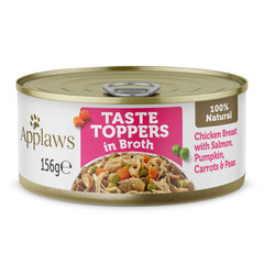 Applaws Dog Taste Toppers со вкусом курицы, лосося и тыквы в бульоне, 12х156 г цена и информация | Консервы для собак | 220.lv