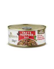 Applaws Taste Toppers ar liellopa gaļu, burkāniem un zirņiem, 6x156 g cena un informācija | Konservi suņiem | 220.lv