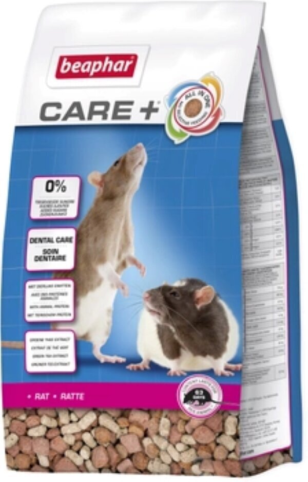 Barība žurkām Beaphar Care+ Rat, 700 g цена и информация | Barība grauzējiem | 220.lv