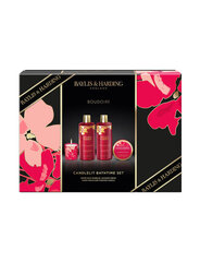 Dāvanu komplekts sievietēm Baylis & Harding Boudiore Cherry Blossom Luxury Candlelit Bathing, 4 daļu cena un informācija | Dušas želejas, eļļas | 220.lv