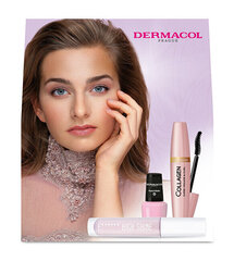 Dekoratīvās kosmētikas komplekts Dermacol Collagen: "High Shine" lūpu spīdums, 4 ml + "Mini Pastel" nagu laka, 5 ml + "Collagen" skropstu tuša, 12 ml цена и информация | Тушь, средства для роста ресниц, тени для век, карандаши для глаз | 220.lv