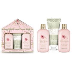 Kosmētikas komplekts Baylis & Harding Royale Garden Rose, Poppy & Vanilla Luxury Trio Bathing: dušas želeja, 300 ml + dušas krēms, 300 ml + ķermeņa losjons, 200 ml цена и информация | Кремы, лосьоны для тела | 220.lv