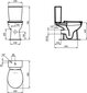 Kompakts tualetes pods Ideal Standard Eurovit, ar bidē funkciju цена и информация | Tualetes podi | 220.lv