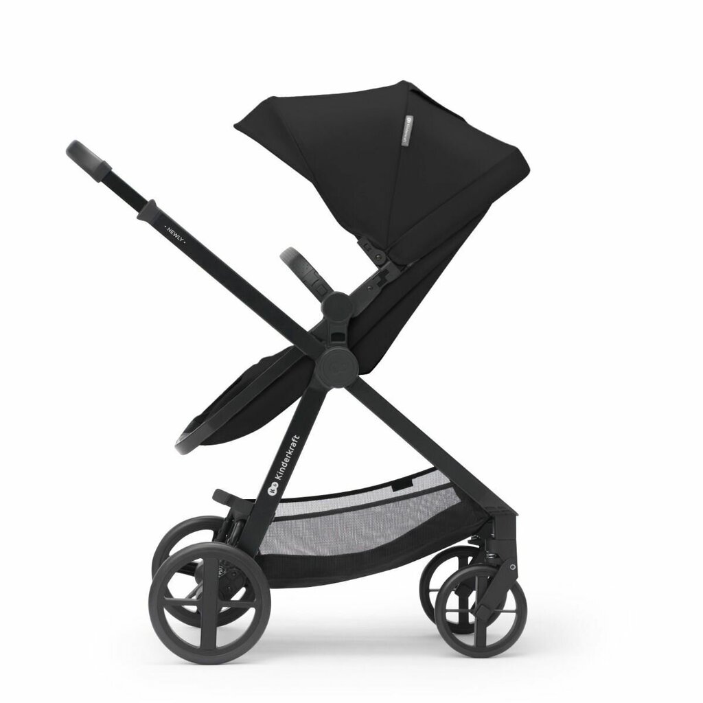 Universālie rati Kinderkraft Newly 4in1 Mink Pro, black cena un informācija | Bērnu rati | 220.lv