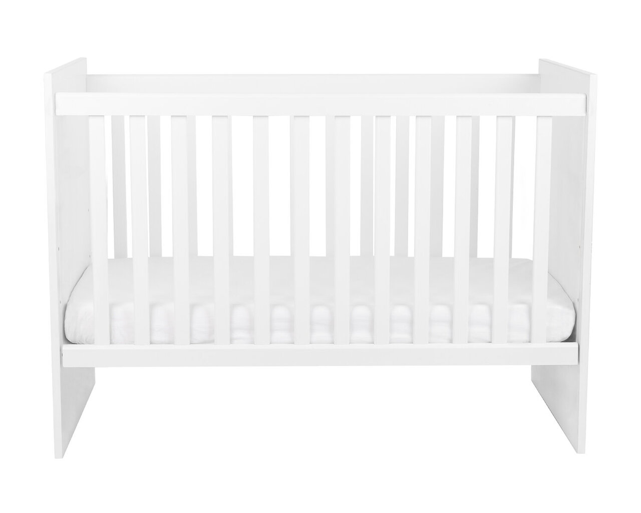 Zīdaiņu gultiņa Ayla, 60x120 cm, brūna/balta cena un informācija | Zīdaiņu gultas | 220.lv