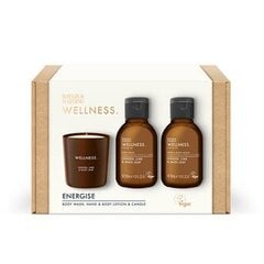 Kosmētikas komplekts Baylis & Harding Wellness Luxury Candle: ķermeņa mazgāšanas līdzeklis, 100 ml + roku un ķermeņa losjons, 100 ml + aromātiskā svece, 60 g cena un informācija | Ķermeņa krēmi, losjoni | 220.lv