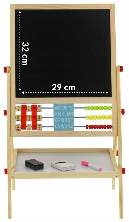 Krīta magnētiskā tāfele Nobo Kids, 38,5 x 65,5 cm cena un informācija | Attīstošās rotaļlietas | 220.lv