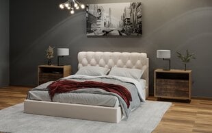 Gulta EMERALD, 160x200 cm, balta цена и информация | Кровати | 220.lv