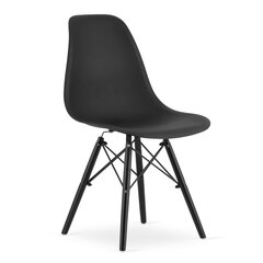 4 krēslu komplekts Osa, melns цена и информация | Стулья для кухни и столовой | 220.lv