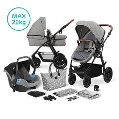 Товар с повреждением. Универсальная коляска Kinderkraft 3in1 XMOOV, Grey цена и информация | Товары с повреждениями | 220.lv