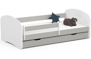 Prece ar bojājumu. Bērnu gulta NORE Smile, 180x90 cm, balta/pelēka cena un informācija | Preces ar bojājumiem | 220.lv