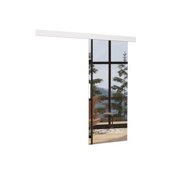 Товар с повреждением. Двери для ниши с зеркалом ADRK Furniture Tess 86, белые цена и информация | Товары с повреждениями | 220.lv
