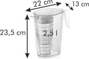 Prece ar bojājumu. Tescoma My Drink krūka, 2,5 l ir 4 gab.krūzīšu komplekts ar vākiem cena un informācija | Preces ar bojājumiem | 220.lv