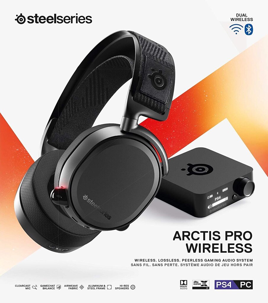 Prece ar bojājumu. SteelSeries, Arctis Pro Wireless, Black cena un informācija | Preces ar bojājumiem | 220.lv