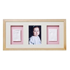 Prece ar bojājumu. Trīskāršs fotorāmis ar bērna nospiedumu Baby Memory Print, gaiši brūns cena un informācija | Baby Memory Print Outlet veikals | 220.lv