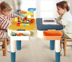 Radošais galds 2 in 1 Creative Fun Table, 79x56x50 cm, balts цена и информация | Детские столы и стулья | 220.lv