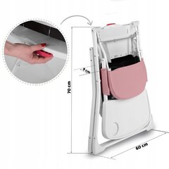 Bērnu barošanas krēsls RicoKids, 95 x 60 x 70 cm, rozā kaina ir informacija | Barošanas krēsli | 220.lv