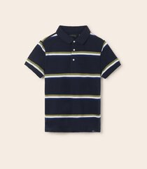 Mayoral детская футболка поло 6101*25, тёмно-синий /белый 8445445725279 цена и информация | Рубашки для мальчиков | 220.lv