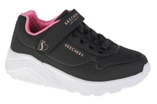 Skechers Uno Lite, для девочек кроссовки, черный цена и информация | Детская спортивная обувь | 220.lv