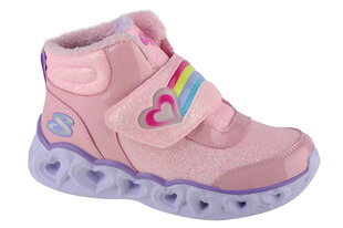 Skechers Heart Lights - Brilliant Rainbow, зимние ботинки для девочек, розовый цена и информация | Детская зимняя обувь | 220.lv