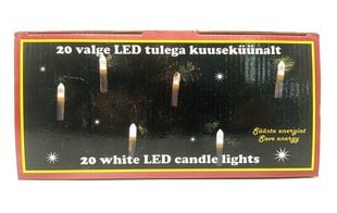 Egles sveces, 20 LED, 15M cena un informācija | Ziemassvētku lampiņas, LED virtenes | 220.lv