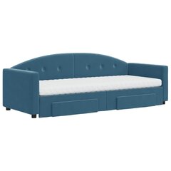 Izvelkams dīvāns vidaXL, zils, 80x200 cm cena un informācija | Gultas | 220.lv