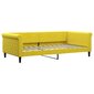 Izvelkams dīvāns vidaXL, dzeltens, 100x200 cm cena un informācija | Gultas | 220.lv