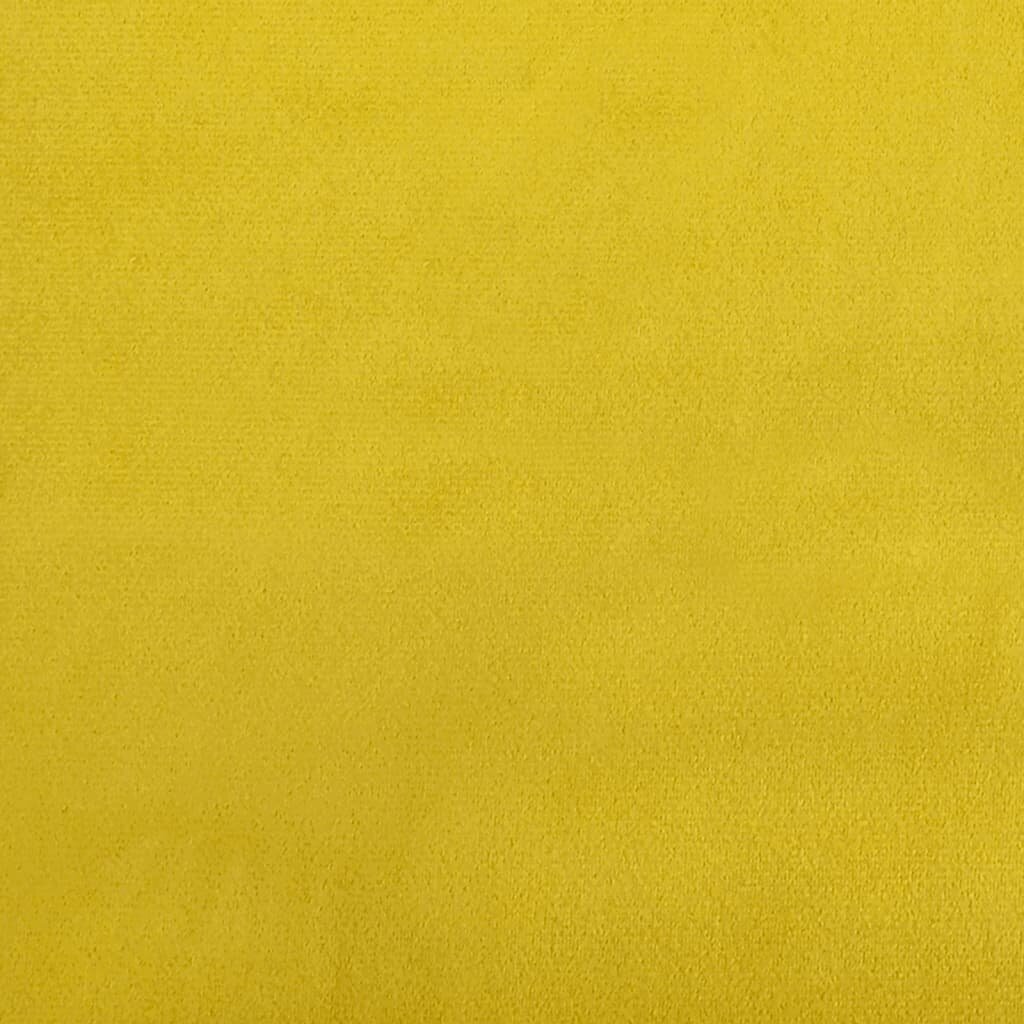 Dīvāngulta vidaXL, dzeltena, 100x200 cm cena un informācija | Gultas | 220.lv