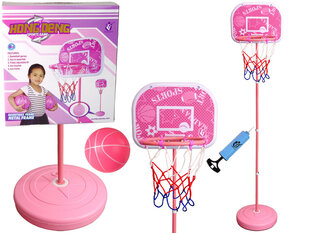 Детский баскетбольный набор, 170 см, розовый цена и информация | Уличные игры | 220.lv