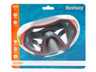 Разноцветная маска для плавания Bestway Crusader, красная цена и информация | Очки для плавания | 220.lv