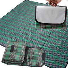 Одеяло для пикника 150x180 см, зеленое цена и информация | Туристические матрасы и коврики | 220.lv