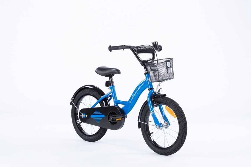 Bērnu velosipēds TomaBike 16 collas, zils cena un informācija | Velosipēdi | 220.lv