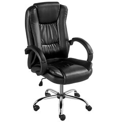 Biroja krēsls Home&Living, melns цена и информация | Офисные кресла | 220.lv