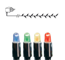 Gaismas ķēde Micro, 180 krāsainas gaismas cena un informācija | Ziemassvētku lampiņas, LED virtenes | 220.lv