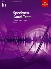 Specimen Aural Tests, Initial Grade: with audio cena un informācija | Mākslas grāmatas | 220.lv