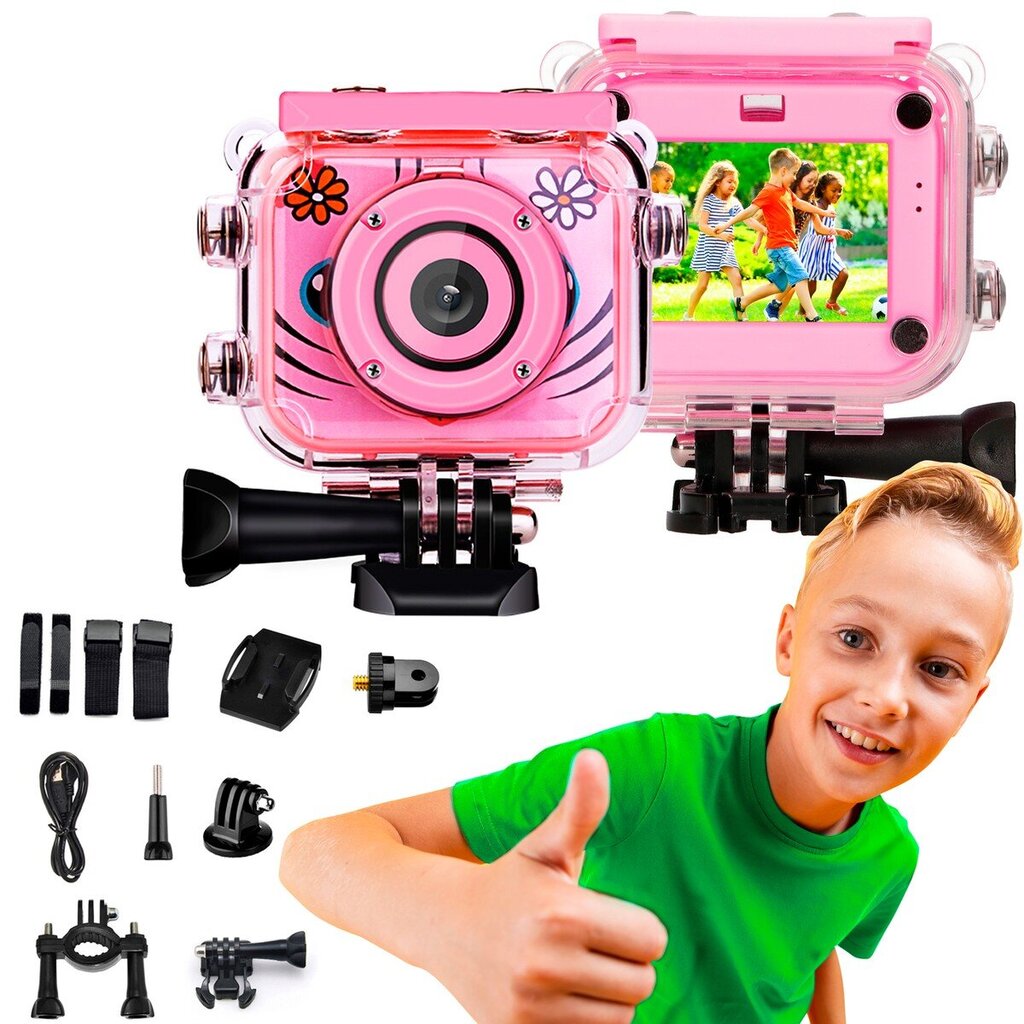 Extralink Kids Camera H18 Pink цена и информация | Videokameras | 220.lv