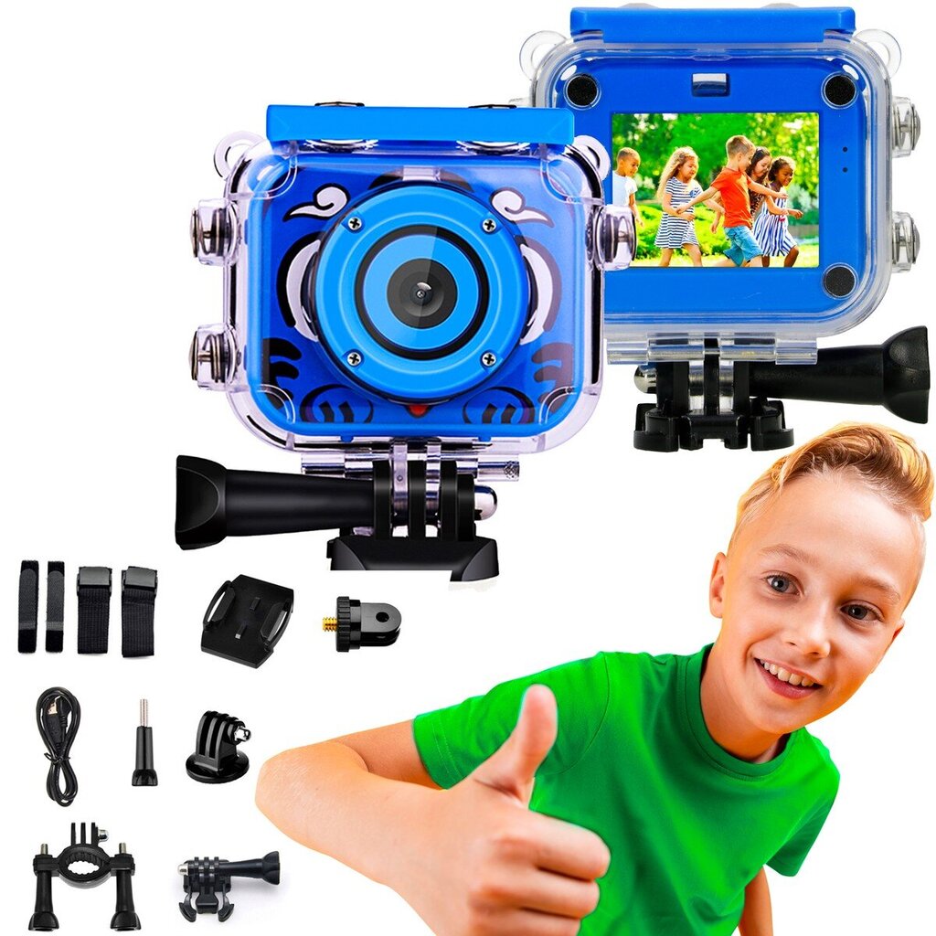 Extralink Kids Camera H18 Blue cena un informācija | Videokameras | 220.lv