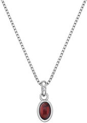 Hot Diamonds Серебряное колье для рожденных в январе Birthstone DP754 цена и информация | Украшения на шею | 220.lv