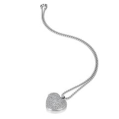 Hot Diamonds Серебряное колье-сердечко с бриллиантовым медальоном Memories Heart DP770 цена и информация | Украшения на шею | 220.lv