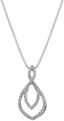 Sudraba kaklarota ar briljantu sievietēm Hot Diamonds Lily DP733 cena un informācija | Kaklarotas | 220.lv