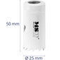 Bi-metāla caurumu zāģa urbis MSW metāla koka plastmasas diametram 25 mm 10146851 cena un informācija | Rokas instrumenti | 220.lv