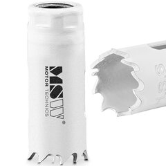 Bi-metāla caurumu zāģa urbis MSW metāla koka plastmasas diametram 20 mm 10146831 cena un informācija | Rokas instrumenti | 220.lv