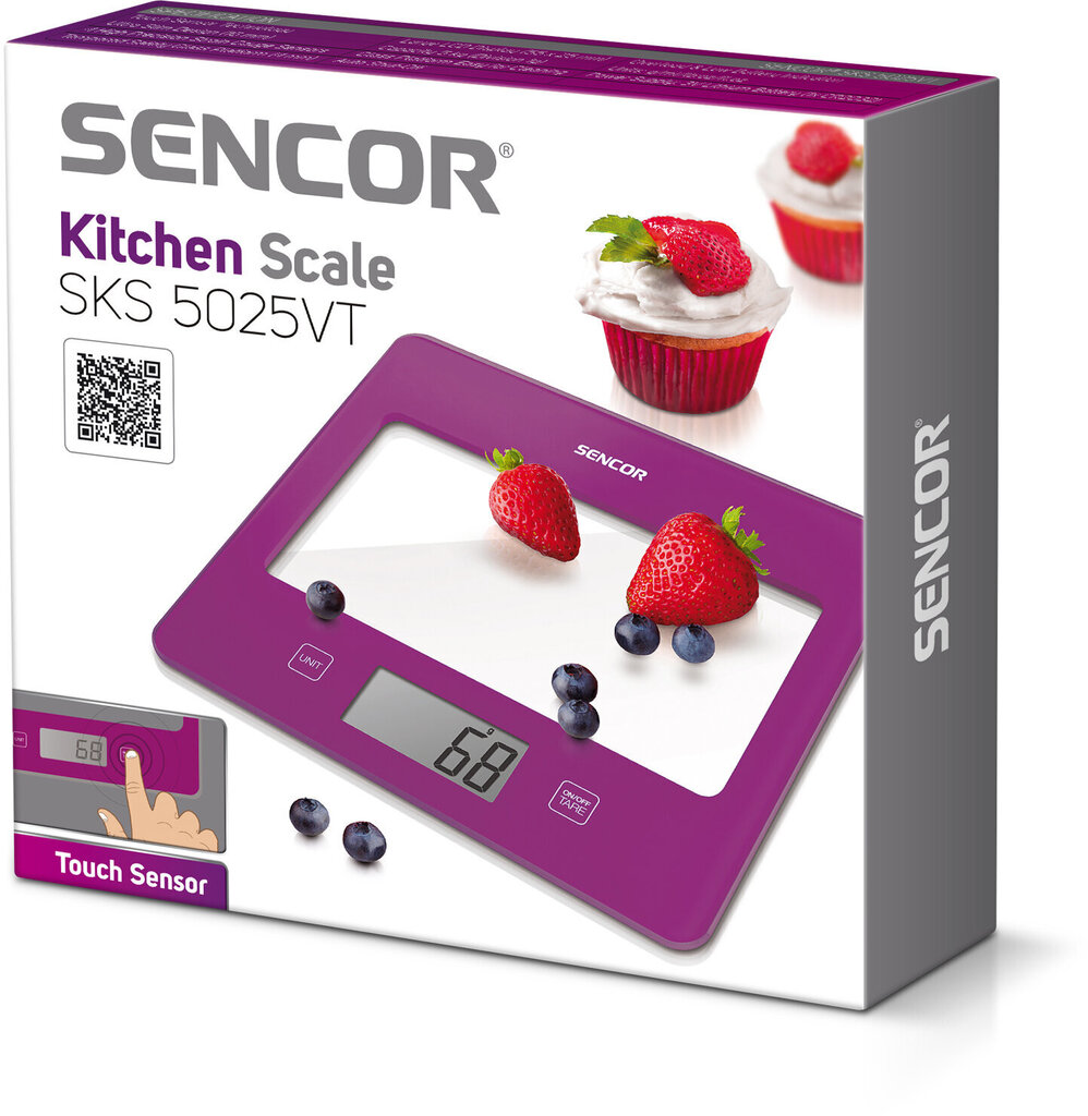 Sencor SKS5025VT elektroniskie virtuves svari cena un informācija | Virtuves svari | 220.lv
