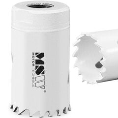 Bi-metāla caurumu zāģa urbis MSW metāla koka plastmasas diametram 29 mm 10146861 cena un informācija | Rokas instrumenti | 220.lv
