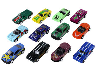 Rotaļlietu auto komplekts, 12 gab. cena un informācija | Rotaļlietas zēniem | 220.lv