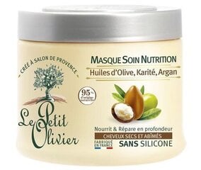 Le Petit Olivier Olive, Shea, Argan Oils Nutrition matu maska 330 ml cena un informācija | Matu uzlabošanai | 220.lv