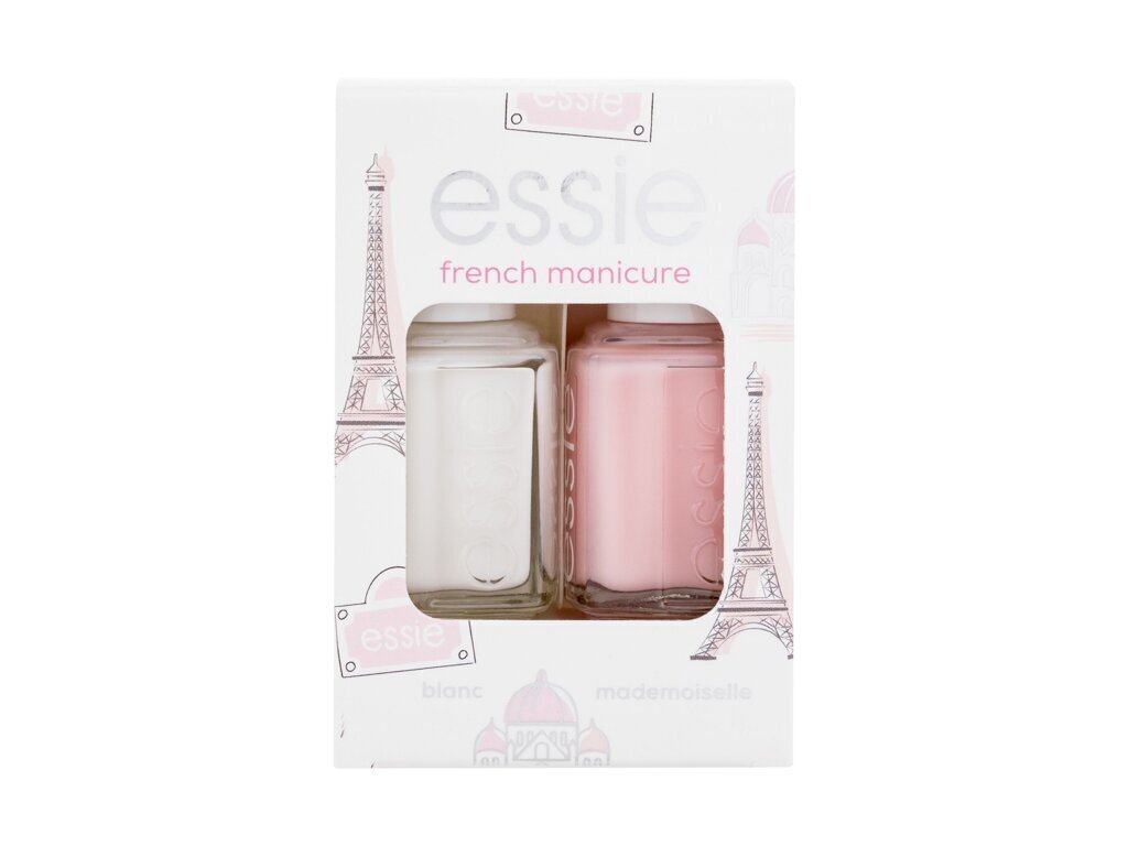 Franču manikīra komplekts Essie French Manicure, 2 x 13,5 ml cena un informācija | Nagu lakas, stiprinātāji | 220.lv