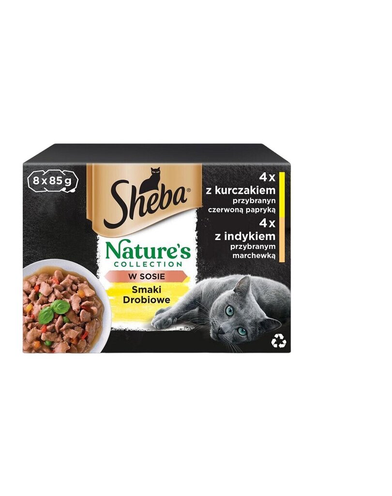 Sheba Nature's komplekts ar mājputnu gaļu, 32x85 g цена и информация | Konservi kaķiem | 220.lv